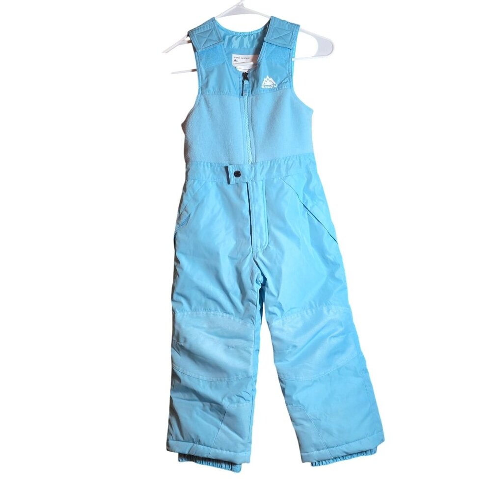 Snozu Kids Blue Snow Bib Overalls Size 5 Polyester